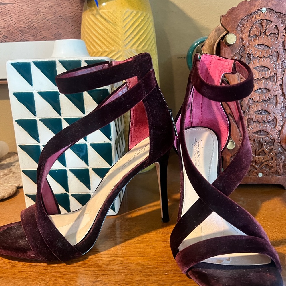 Vince Camuto Dark Purple Strappy Heels